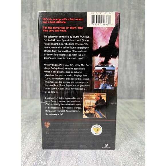 Passenger 57 VHS 1992 Brand New Factory Sealed Wesley Snipes Classic Film - Picture 3 of 7